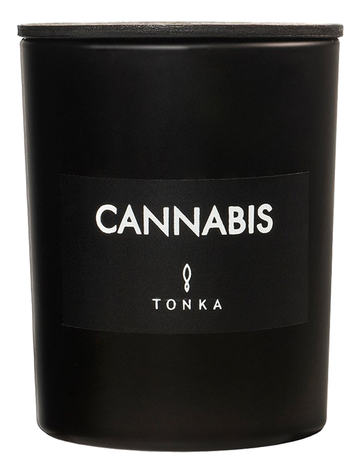 Ароматическая свеча Cannabis: свеча 250г (black matt) ароматическая свеча camellia 250г