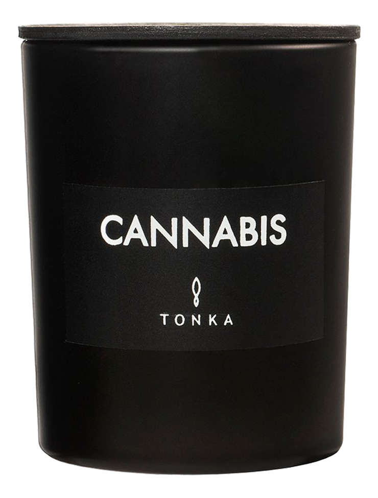 Ароматическая свеча Cannabis: свеча 250г (black matt)