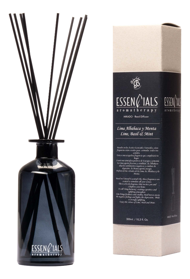 Ароматический диффузор Essencials Lime, Basil & Mint (Лайм, Базилик и Мята): диффузор 300мл