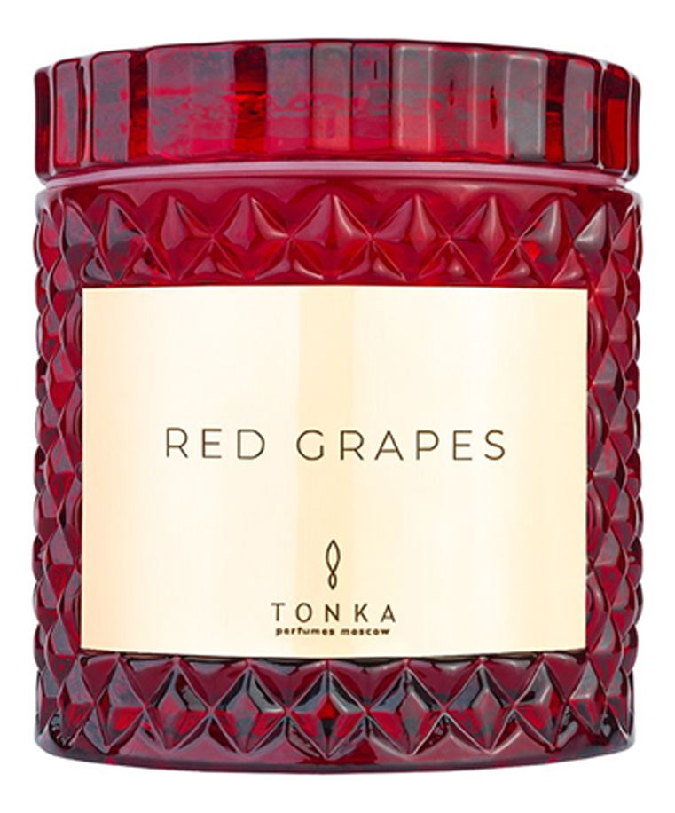 Ароматическая свеча Red Grapes: свеча 220г (красный стакан) ароматическая свеча price s франжипани стакан