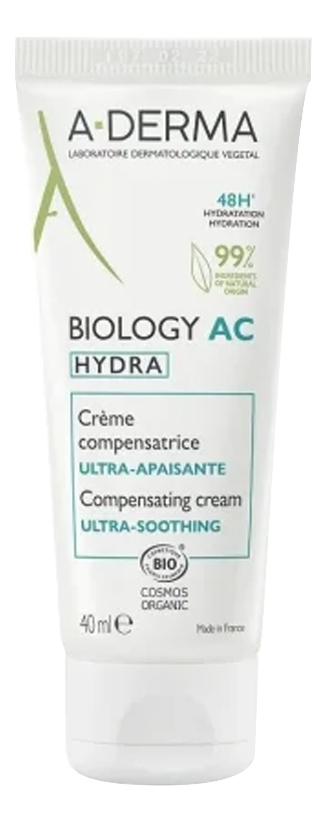 Крем для лица восстанавливающий баланс ослабленной кожи Biology Ac Hydra Ultra-Soothing Compensating Cream 40мл