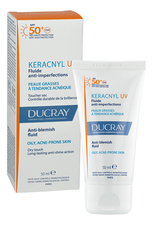 Ducray Флюид для лица против несовершенств Keracnyl UV Fluide Anti-Imperfections SPF50+ 50мл
