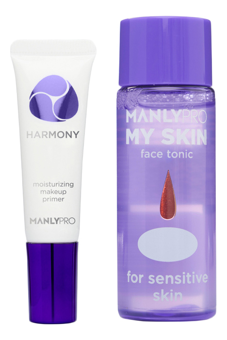 Набор для лица Face Mini-Set No1 (база под макияж Harmony 15мл + тоник My Skin 30мл) набор для лица face mini set no3 база под макияж moonlight 15мл тональный крем enchanted skin 15мл мицеллярная вода miracle water 30мл