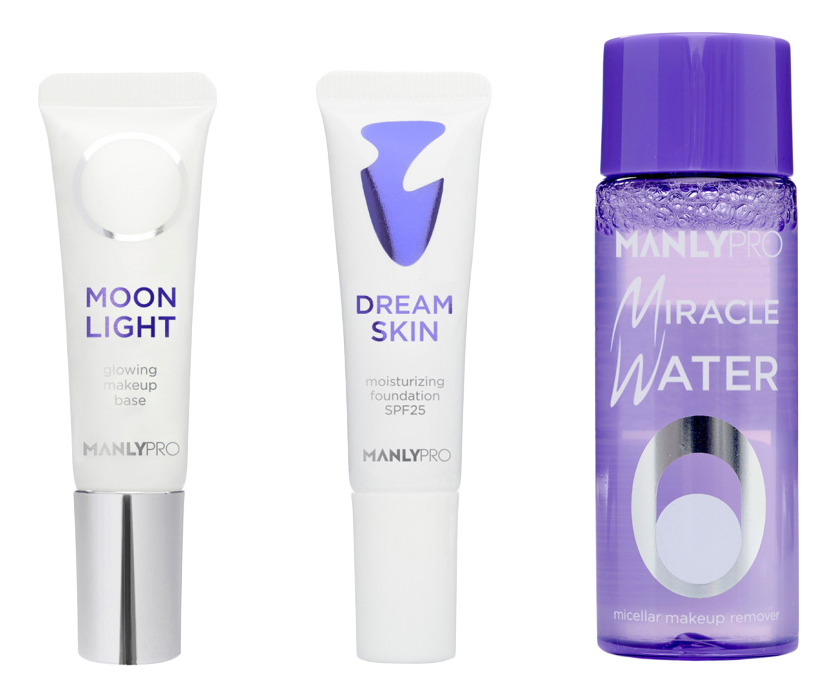 Набор для лица Face Mini-Set No3 база под макияж Moonlight 15мл + тональный крем Enchanted Skin 15мл + мицеллярная вода Miracle Water 30мл