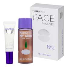 Manly PRO Набор для лица Face Mini-Set No2 (сыворотка-праймер Balance 15мл + тоник My Skin 30мл)
