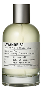 LAVANDE 31 オードパルファム 50ml Le Labo Lavande 31 Парфюмерная вода купить от 50 мл по цене от