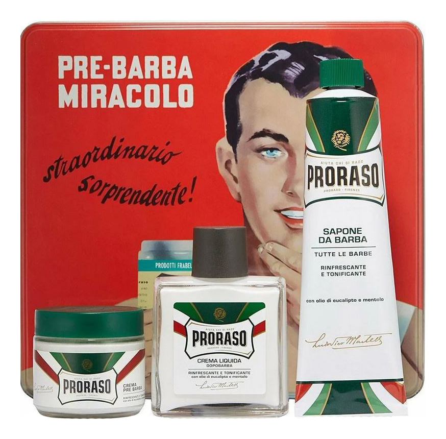 Набор Gino Foam (крем до бритья 100мл + крем для бритья 150мл + бальзам после бритья 100мл)