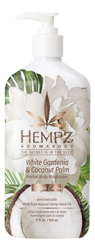 Увлажняющее молочко для тела White Gardenia & Coconut Palm Herbal Body Moisturizer (белая гардения и кокос)