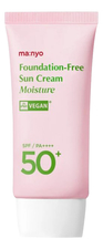 Manyo Factory Увлажняющий солнцезащитный кремдля лица с тональным эффектом Foundation-Free Sun Cream Moisture SPF50+ PA++++ 50мл