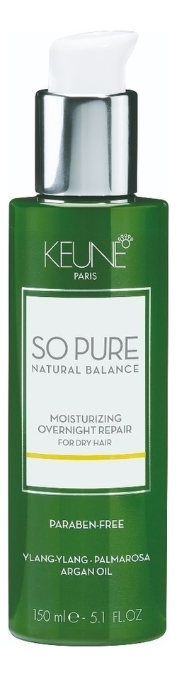 

Ночная сыворотка для волос Увлажняющая So Pure Moisturizing Overnight Repair 150мл