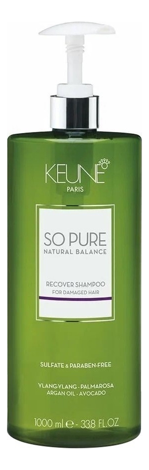 Шампунь для волос Восстанавливающий So Pure Recover Shampoo: Шампунь 1000мл