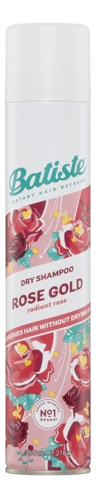 

Сухой шампунь для волос Dry Shampoo Rose Gold (с ароматом розы): Сухой шампунь 350мл, Сухой шампунь для волос Dry Shampoo Rose Gold (с ароматом розы)