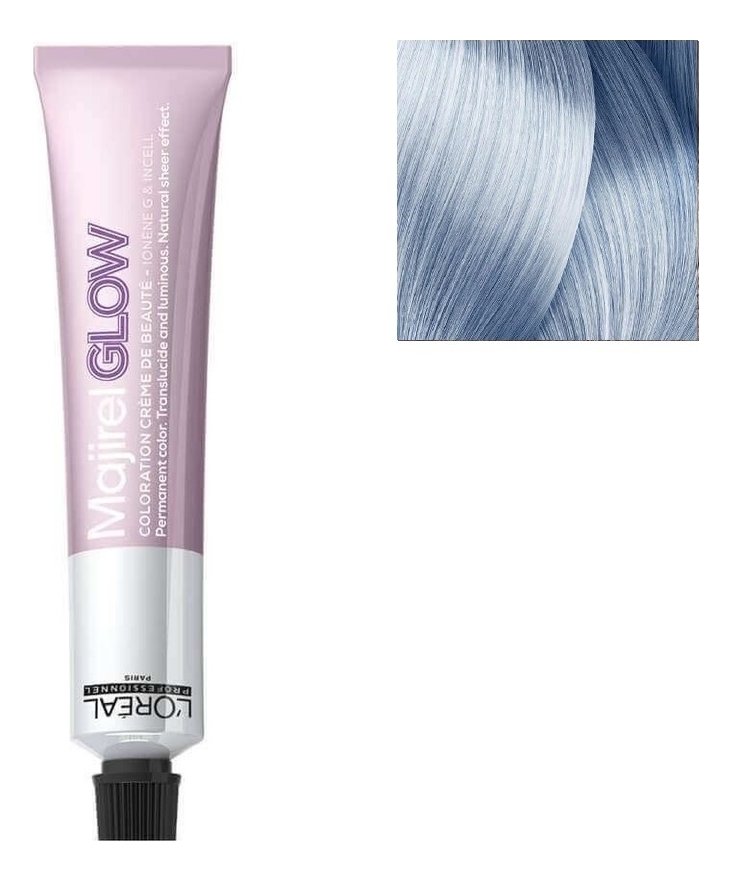 Крем-краска для волос Majirel Glow 50мл: Light Base 10 Полярная луна крем краска для волос majirel glow 50мл light base 12 бежевый жемчуг