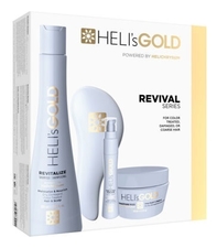 Heli's Gold Набор для волос Revival Series (шампунь 300мл + маска 100мл + сыворотка 30мл + расческа)