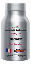 WellMe Биологическая активная добавка к пище для мужчин SuperMan Multi Complex 90 капсул