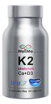Биологическая активная добавка к пище K2 Skeleton Ca+D3 60 капсул 