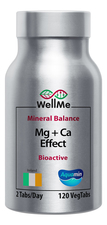 WellMe Биологическая активная добавка к пище Mg+Ca Effect Bioactive 120 капсул