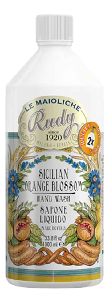 Жидкое мыло Le Maioliche Sicilian Orange Blossom: жидкое мыло 1000мл (запаска)