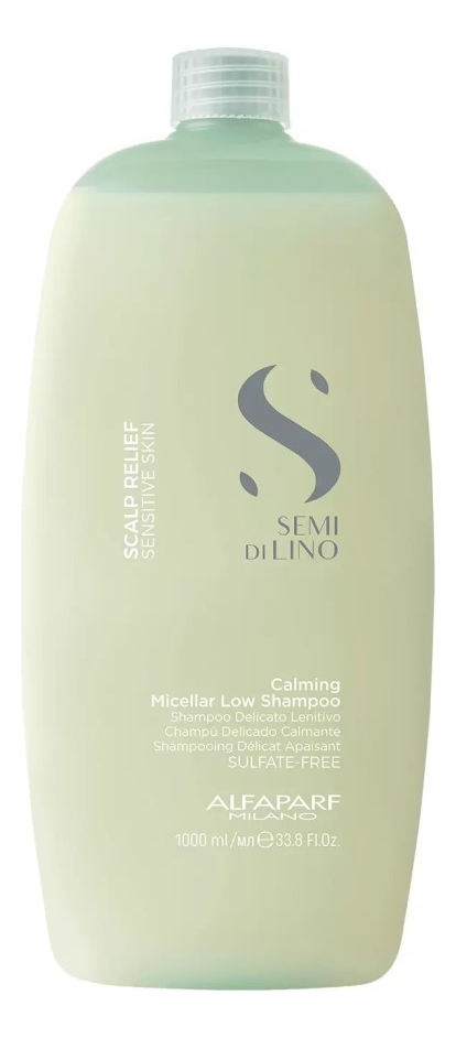 Успокаивающий мицеллярный шампунь для волос Semi Di Lino Scalp Relief Sensitive Skin Calming Micellar Low Shampoo : Шампунь 1000мл успокаивающий мицеллярный шампунь для волос semi di lino scalp relief sensitive skin calming micellar low shampoo 250мл