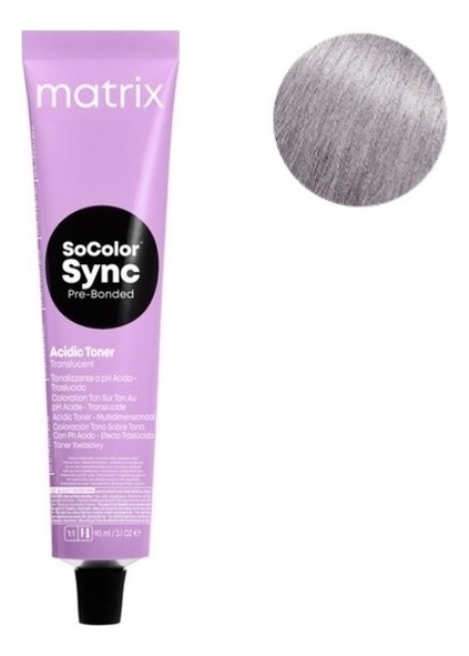 Кислотный тонер для волос SoColor Sync Acidic Toner Sheer 90мл: Анти-желтый