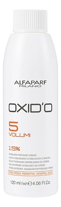 Крем-окислитель Stabilized Peroxide Cream Free From OXID'O 1,5% : Крем-окислитель 120мл