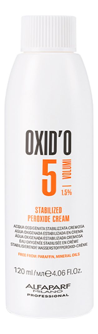 Крем-окислитель Stabilized Peroxide Cream Free From OXID'O 1,5% : Крем-окислитель 120мл