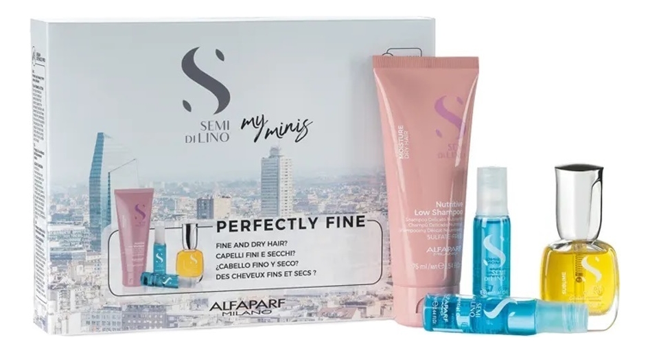 Набор для волос SDL My Minis Perfectly Fine (шампунь 75мл + увлажняющее масло 2*13мл + масло против секущихся волос 15мл)
