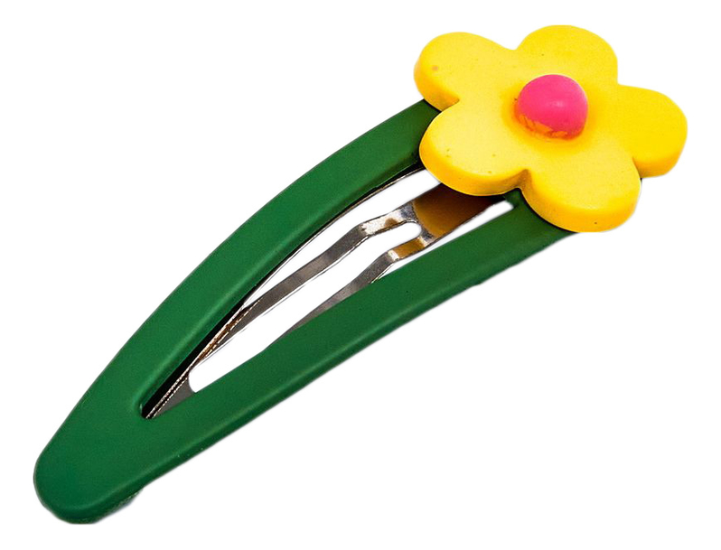 Заколка для волос Цветочек: Зеленый AS 1047