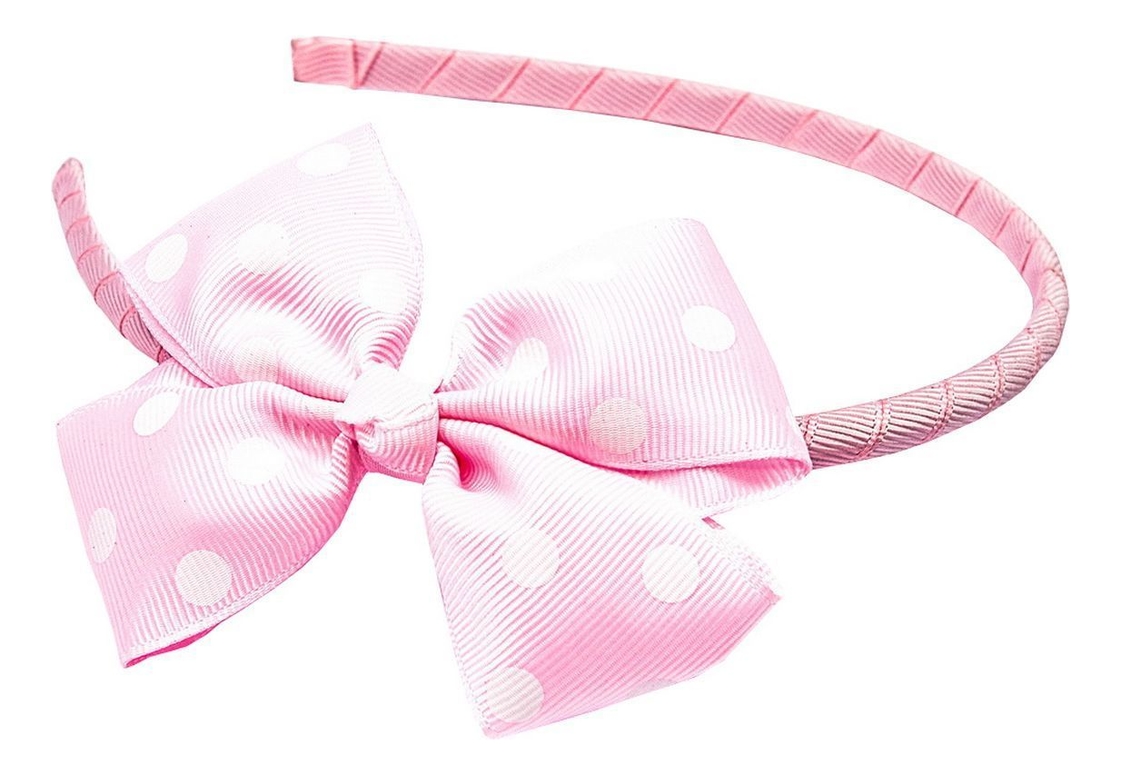 Ободок для волос Бант в горошек AS 1089