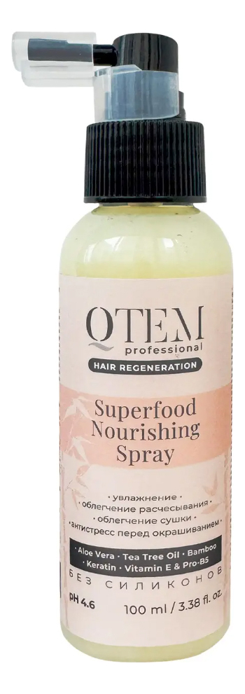 

Спрей для увлажнения и облегчения расчесывания волос Hair Regeneration Superfood Nourishing Spray 3+100мл