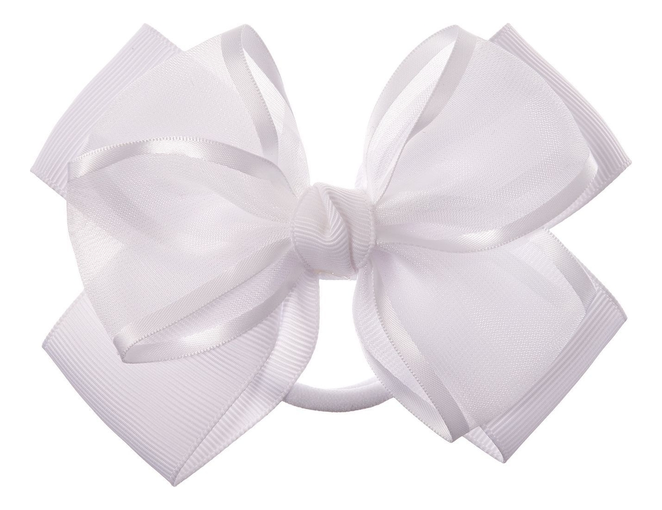 Резинка для волос Белый бант AS 1801