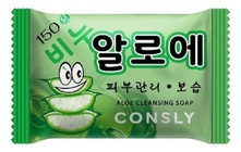 Consly Увлажняющее мыло с экстрактом алоэ Moisturizing Aloe Cleansing Soap 150г