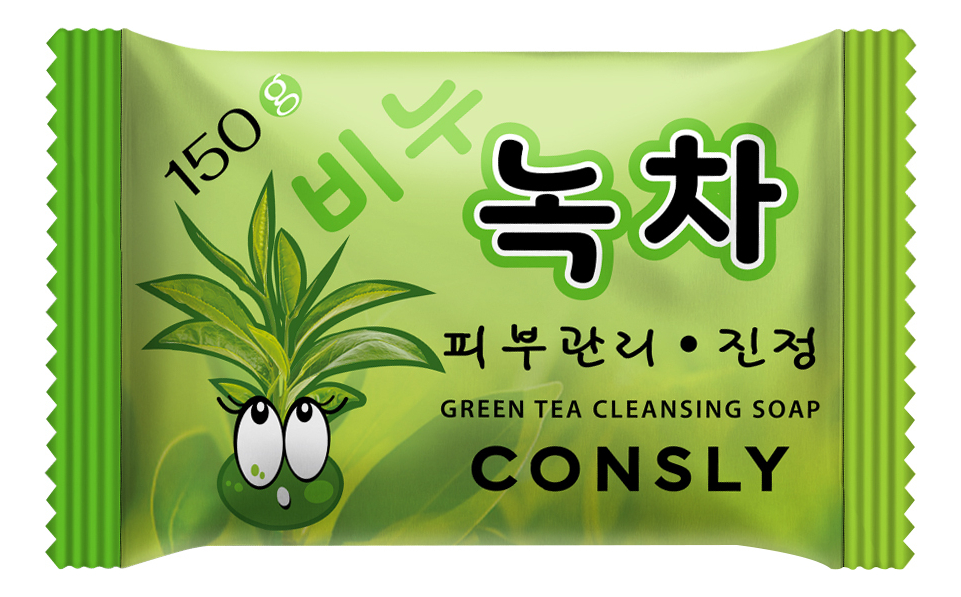 Смягчающее мыло с экстрактом зеленого чая Softening Green Tea Cleansing Soap 150г