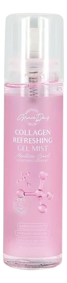 Гелевый мист для лица с коллагеном Collagen Refreshing Gel Mist 120мл разглаживающий мист для лица с коллагеном moisture collagen mist 120мл
