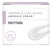 Pretty Skin Подтягивающий ампульный крем для лица с коллагеном Wrinkle Collagen Ampoule Cream 50мл