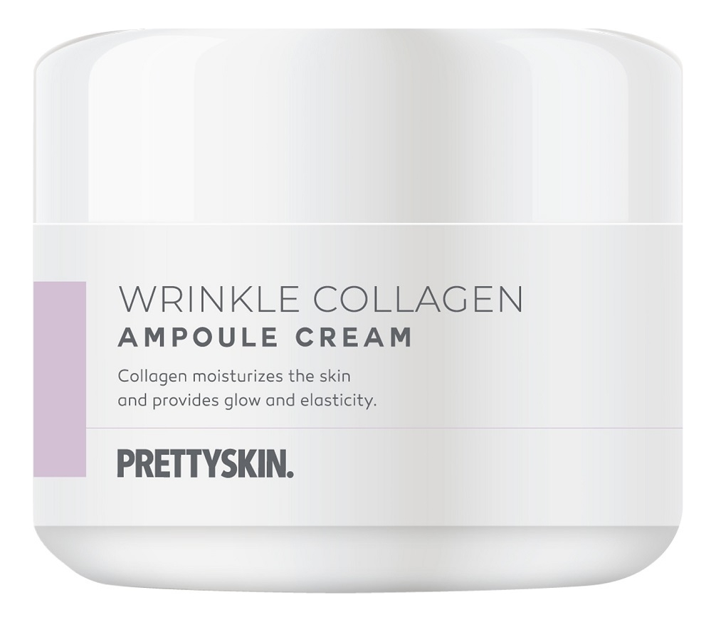 Подтягивающий ампульный крем для лица с коллагеном Wrinkle Collagen Ampoule Cream 50мл