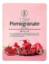 Med B Тканевая маска для лица с экстрактом граната 1 Day Pomegranate Mask Pack 27мл 