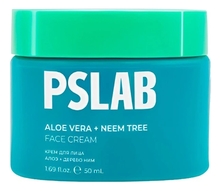 Pretty Skin Крем для лица с экстрактом алоэ вера и дерево ним PS.LAB Aloe Vera + Neem Tree Face Cream 50мл