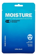 Pretty Skin Тканевая маска для лица с гиалуроновой кислотой PS.LAB Moisture Little Devil 23мл