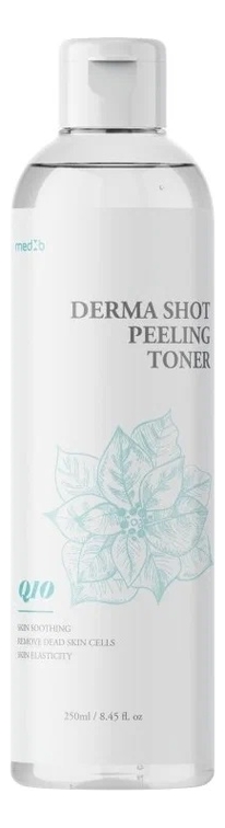 Тонер для лица с коэнзимом Derma Shot Toner Q10 250мл тонер для лица с пептидами derma shot toner peptide 250мл
