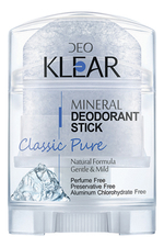 DEOKLEAR Дезодорант-кристалл для тела Classik Pure Mineral Deodorant Stick 70г
