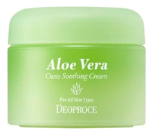 Deoproce Питательный крем для лица с экстрактом алоэ вера Aloe Vera Oasis Soothing Cream 50г