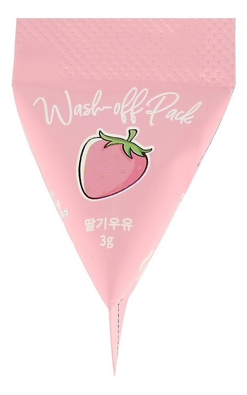 Маска для лица с экстрактами клубники и молочного протеина Strawberry Milk Wash Off Pack 10*3г