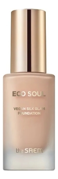 Тональная основа Eco Soul Vegan Silk Glam Foundation SPF42 PA++ 30мл