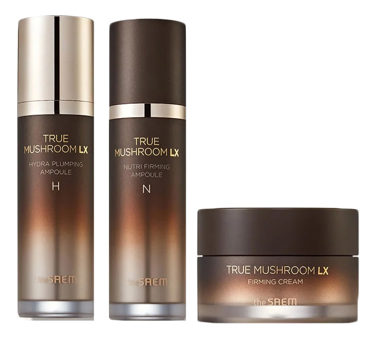 Набор для лица True Mushroom LX Firming Pro Ampoule (крем 31мл + увлажняющая сыворотка 40мл + питательная сыворотка 40мл)