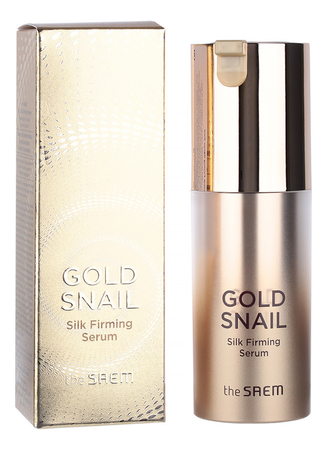 The Saem Сыворотка для лица с муцином улитки Gold Snail Silk Firming Serum 30мл