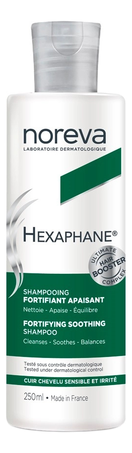 Шампунь для волос увлажняющий укрепляющий Hexaphane Shampooing Fortifiant Apaisant 250мл шампунь для волос оздоравливающий успокаивающий phytoapaisant shampooing traitant apaisant 250мл