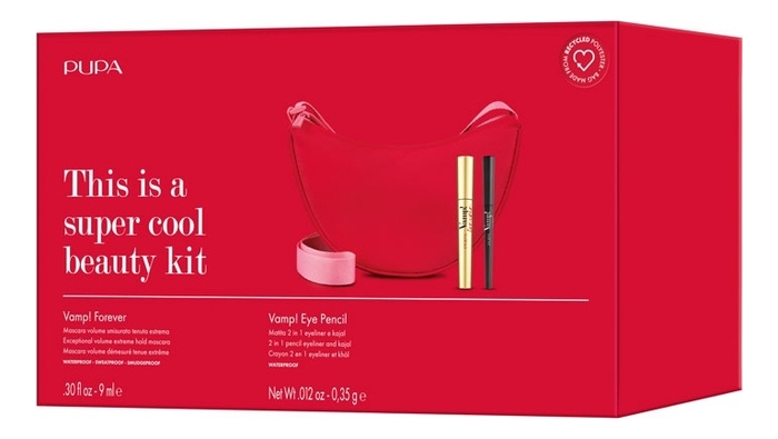 Набор для макияжа (тушь д/ресниц Vamp! Forever 9мл + карандаш д/глаз Vamp! Eye Pencil 0,35г + сумка)