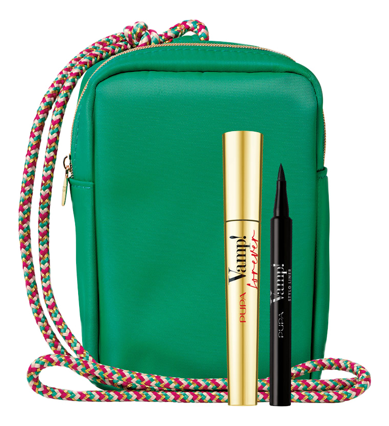 Набор для макияжа (тушь д/ресниц Vamp! Forever 9мл + подводка д/глаз Vamp! Stylo Liner 1,1мл + сумка)