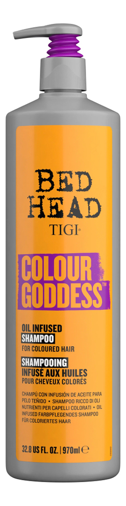 Шампунь для волос Bed Head Colour Goddess Oil Infused Shampoo: Шампунь 970мл шампунь для волос bed head colour goddess oil infused shampoo шампунь 750мл